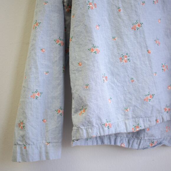Love by GAP Floral Chambray Pajama Set Size Large - Picture 5 of 13